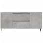 vidaXL Couchtisch Betongrau 102x44,5x50 cm Holzwerkstoff vidaXL Couchtisch Betongrau 102x44,5x50 cm Holzwerkstoff