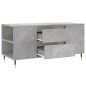 vidaXL Couchtisch Betongrau 102x44,5x50 cm Holzwerkstoff vidaXL Couchtisch Betongrau 102x44,5x50 cm Holzwerkstoff