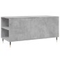 vidaXL Couchtisch Betongrau 102x44,5x50 cm Holzwerkstoff vidaXL Couchtisch Betongrau 102x44,5x50 cm Holzwerkstoff