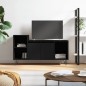 vidaXL TV-Schrank Schwarz 100x35x55 cm Holzwerkstoff vidaXL TV-Schrank Schwarz 100x35x55 cm Holzwerkstoff