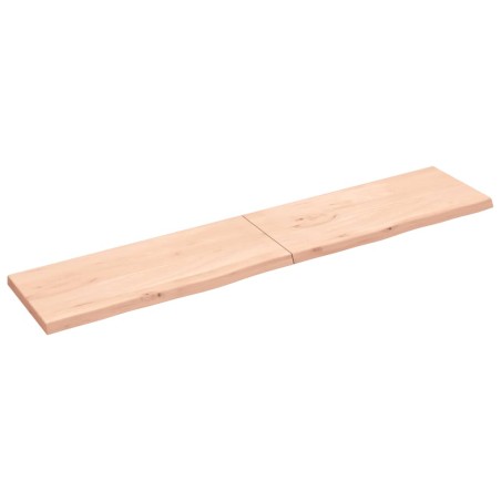 vidaXL Waschtischplatte 200x40x(2-4) cm Massivholz Unbehandelt