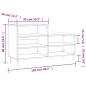 vidaXL Schuhregal Schwarz 102x36x60 cm Holzwerkstoff vidaXL Schuhregal Schwarz 102x36x60 cm Holzwerkstoff