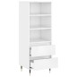 vidaXL Highboard Hochglanz-Weiß 40x36x110 cm Holzwerkstoff vidaXL Highboard Hochglanz-Weiß 40x36x110 cm Holzwerkstoff
