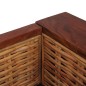 vidaXL 2-Sitzer-Sofa mit Auflagen Braun Natur Rattan vidaXL 2-Sitzer-Sofa mit Auflagen Braun Natur Rattan
