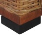 vidaXL 2-Sitzer-Sofa mit Auflagen Braun Natur Rattan vidaXL 2-Sitzer-Sofa mit Auflagen Braun Natur Rattan