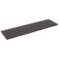 Waschtischplatte Dunkelgrau 180x50x4 cm Massivholz Behandelt Waschtischplatte Dunkelgrau 180x50x4 cm Massivholz Behandelt