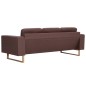 vidaXL 3-Sitzer-Sofa Stoff Braun vidaXL 3-Sitzer-Sofa Stoff Braun