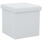 vidaXL Hocker mit Stauraum 2 Stk. Weiß Kunstleder vidaXL Hocker mit Stauraum 2 Stk. Weiß Kunstleder
