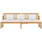 vidaxL Tagesbett mit Cremeweißen Kissen 200x60x75 cm Massivholz Akazie vidaxL Tagesbett mit Cremeweißen Kissen 200x60x75 cm Massivholz Akazie