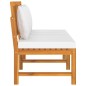 vidaxL Tagesbett mit Cremeweißen Kissen 200x60x75 cm Massivholz Akazie vidaxL Tagesbett mit Cremeweißen Kissen 200x60x75 cm Massivholz Akazie