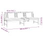 vidaxL Tagesbett mit Cremeweißen Kissen 200x60x75 cm Massivholz Akazie vidaxL Tagesbett mit Cremeweißen Kissen 200x60x75 cm Massivholz Akazie