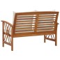 vidaXL Gartenbank mit Kissen 119 cm Massivholz Akazie vidaXL Gartenbank mit Kissen 119 cm Massivholz Akazie