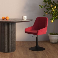 vidaXL Barhocker Weinrot Samt 