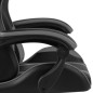 vidaXL Gaming-Stuhl mit Fußstütze Schwarz und Grau Kunstleder vidaXL Gaming-Stuhl mit Fußstütze Schwarz und Grau Kunstleder