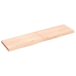 Waschtischplatte 120x30x4 cm Massivholz Unbehandelt