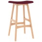 vidaXL Barhocker 2 Stk. Weinrot Stoff vidaXL Barhocker 2 Stk. Weinrot Stoff
