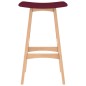 vidaXL Barhocker 2 Stk. Weinrot Stoff vidaXL Barhocker 2 Stk. Weinrot Stoff