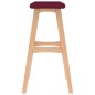 vidaXL Barhocker 2 Stk. Weinrot Stoff vidaXL Barhocker 2 Stk. Weinrot Stoff