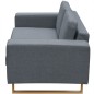 vidaXL 2-Sitzer Sofa Stoff Hellgrau vidaXL 2-Sitzer Sofa Stoff Hellgrau