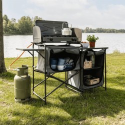 Travellife Campingküche Toledo Faltbar Dunkelgrau