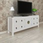 vidaXL TV-Schrank Weiß 110x24x48 cm Holzwerkstoff vidaXL TV-Schrank Weiß 110x24x48 cm Holzwerkstoff