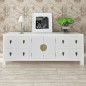 vidaXL TV-Schrank Weiß 110x24x48 cm Holzwerkstoff vidaXL TV-Schrank Weiß 110x24x48 cm Holzwerkstoff