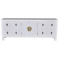 vidaXL TV-Schrank Weiß 110x24x48 cm Holzwerkstoff vidaXL TV-Schrank Weiß 110x24x48 cm Holzwerkstoff
