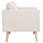 vidaXL 3-Sitzer-Sofa Stoff Cremeweiß vidaXL 3-Sitzer-Sofa Stoff Cremeweiß