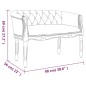 vidaXL Sitzbank Dunkelgrau 98x56x69 cm Samt vidaXL Sitzbank Dunkelgrau 98x56x69 cm Samt