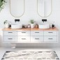 Waschtischplatte Hellbraun 200x50x4 cm Massivholz Behandelt Waschtischplatte Hellbraun 200x50x4 cm Massivholz Behandelt