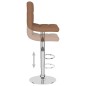 vidaXL Barhocker 2 Stk. Braun Stoff vidaXL Barhocker 2 Stk. Braun Stoff