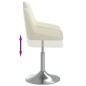 vidaXL Barhocker Creme Stoff vidaXL Barhocker Creme Stoff