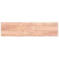 Waschtischplatte Hellbraun 200x50x4 cm Massivholz Behandelt Waschtischplatte Hellbraun 200x50x4 cm Massivholz Behandelt