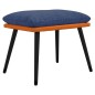 vidaXL Fußhocker Blau/Orange 45x29,5x35 cm Stoff und Kunstleder vidaXL Fußhocker Blau/Orange 45x29,5x35 cm Stoff und Kunstleder
