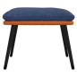 vidaXL Fußhocker Blau/Orange 45x29,5x35 cm Stoff und Kunstleder vidaXL Fußhocker Blau/Orange 45x29,5x35 cm Stoff und Kunstleder