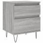 vidaXL Nachttisch Grau Sonoma 40x35x50 cm Holzwerkstoff vidaXL Nachttisch Grau Sonoma 40x35x50 cm Holzwerkstoff