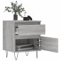 vidaXL Nachttisch Grau Sonoma 40x35x50 cm Holzwerkstoff vidaXL Nachttisch Grau Sonoma 40x35x50 cm Holzwerkstoff