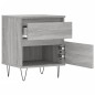 vidaXL Nachttisch Grau Sonoma 40x35x50 cm Holzwerkstoff vidaXL Nachttisch Grau Sonoma 40x35x50 cm Holzwerkstoff