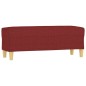 vidaXL Sitzbank Weinrot 100x35x41 cm Stoff vidaXL Sitzbank Weinrot 100x35x41 cm Stoff