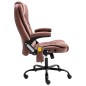 vidaXL Bürostuhl mit Massagefunktion Hellbraun Wildleder-Optik vidaXL Bürostuhl mit Massagefunktion Hellbraun Wildleder-Optik