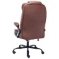 vidaXL Bürostuhl mit Massagefunktion Hellbraun Wildleder-Optik vidaXL Bürostuhl mit Massagefunktion Hellbraun Wildleder-Optik