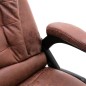 vidaXL Bürostuhl mit Massagefunktion Hellbraun Wildleder-Optik vidaXL Bürostuhl mit Massagefunktion Hellbraun Wildleder-Optik