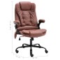 vidaXL Bürostuhl mit Massagefunktion Hellbraun Wildleder-Optik vidaXL Bürostuhl mit Massagefunktion Hellbraun Wildleder-Optik