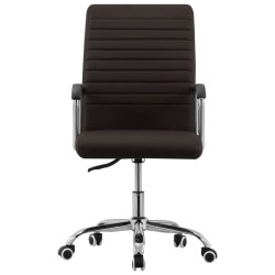 vidaXL Bürostuhl Drehbar Braun Stoff