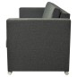 vidaXL 3-Sitzer Sofa Stoff Dunkelgrau vidaXL 3-Sitzer Sofa Stoff Dunkelgrau