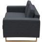 vidaXL 2-Sitzer Sofa Stoff Dunkelgrau vidaXL 2-Sitzer Sofa Stoff Dunkelgrau