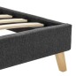 vidaXL Bettgestell mit LED Dunkelgrau Stoff 100x200 cm vidaXL Bettgestell mit LED Dunkelgrau Stoff 100x200 cm