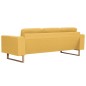 vidaXL 3-Sitzer-Sofa Stoff Gelb vidaXL 3-Sitzer-Sofa Stoff Gelb
