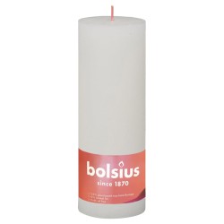 Bolsius Rustikale Stumpenkerzen Shine 4 Stk. 190x68 mm Wolkenweiß
