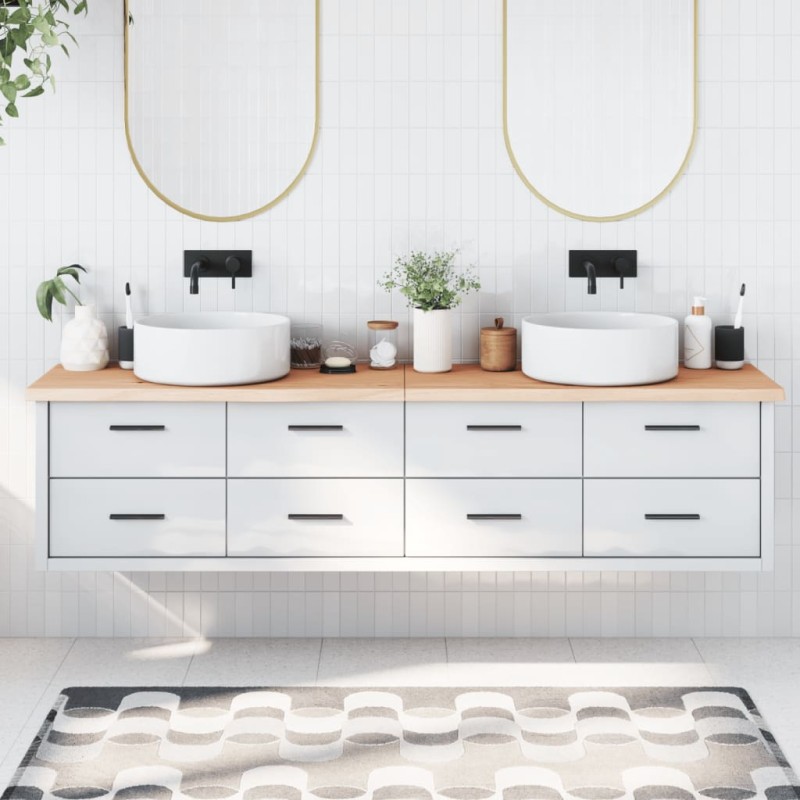Waschtischplatte 200x50x4 cm Massivholz Unbehandelt Waschtischplatte 200x50x4 cm Massivholz Unbehandelt